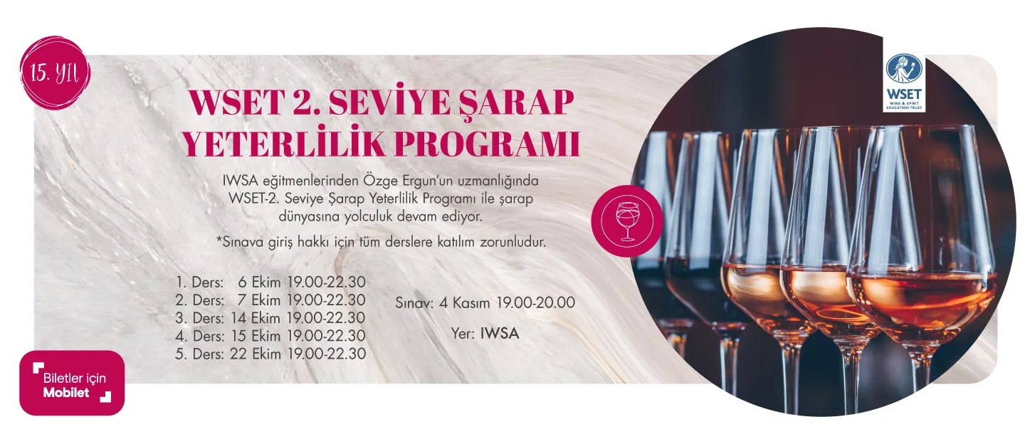 WSET-2. Seviye Şarap Yeterlilik Programı-Ekim 2025