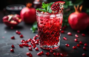 Pomegranate Elderflower Spritzer