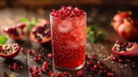 Pomegranate Gin Fizz