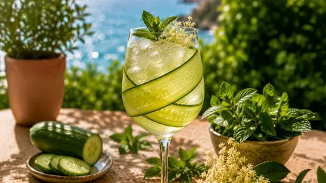 Salatalıklı Mürver Spritz