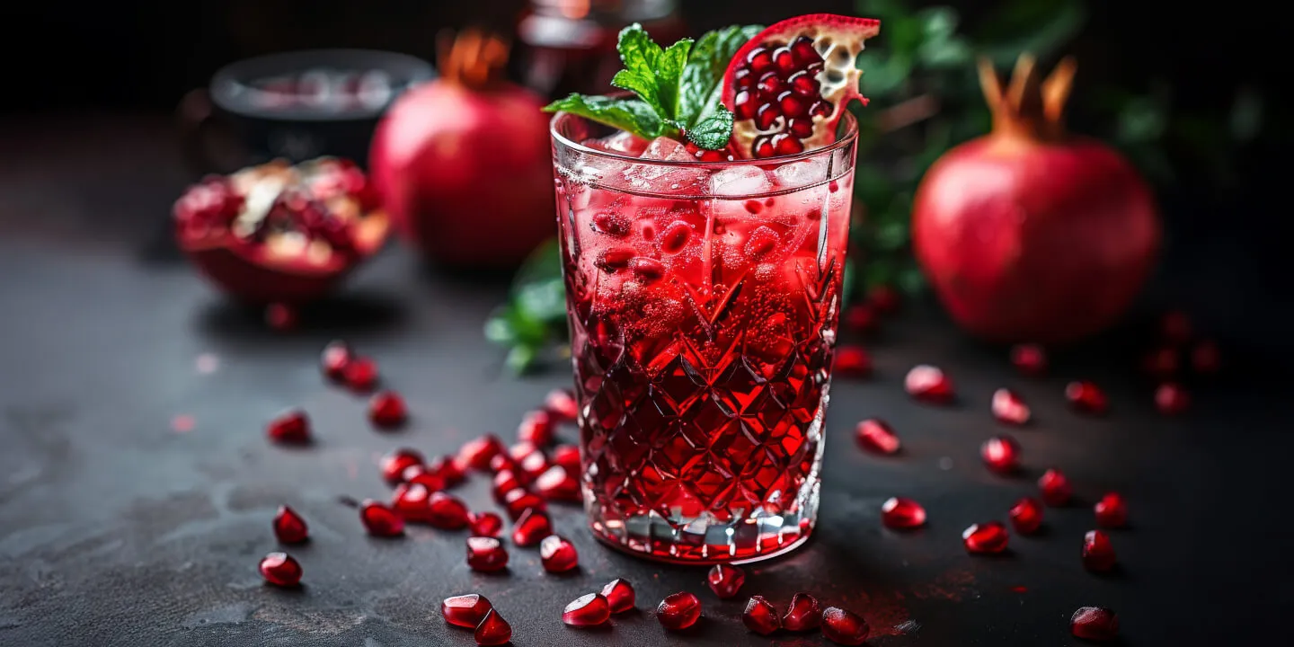 Pomegranate Elderflower Spritzer