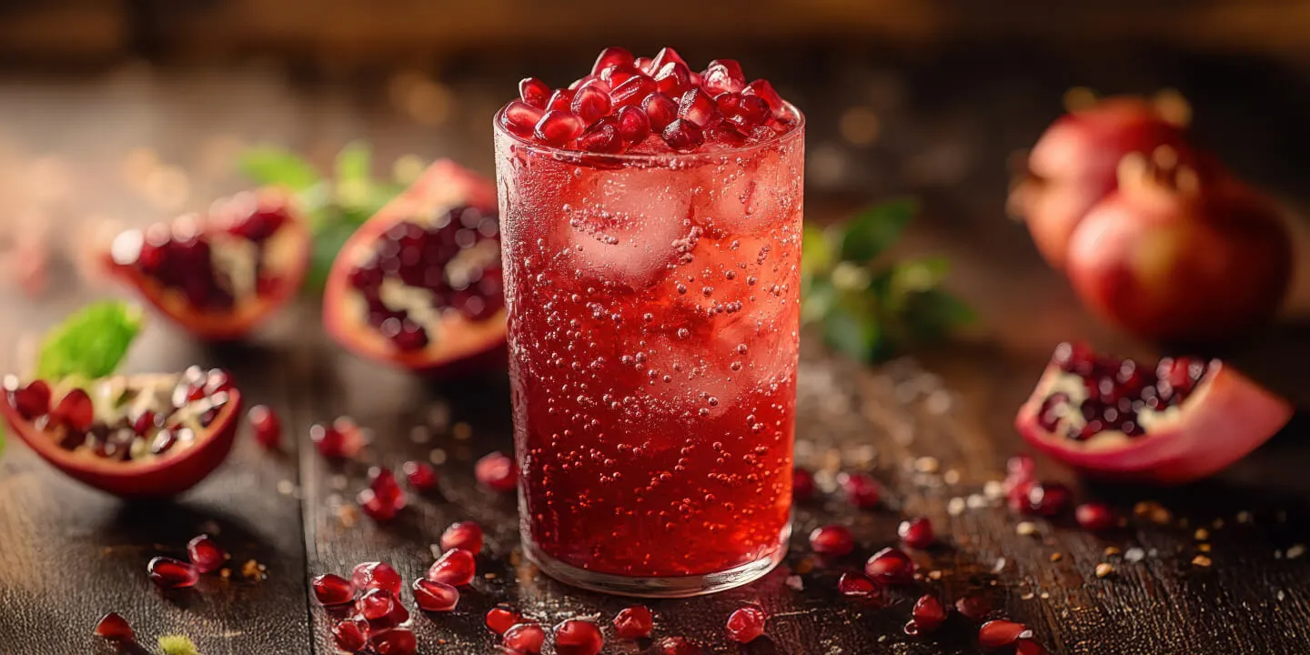 Pomegranate Gin Fizz