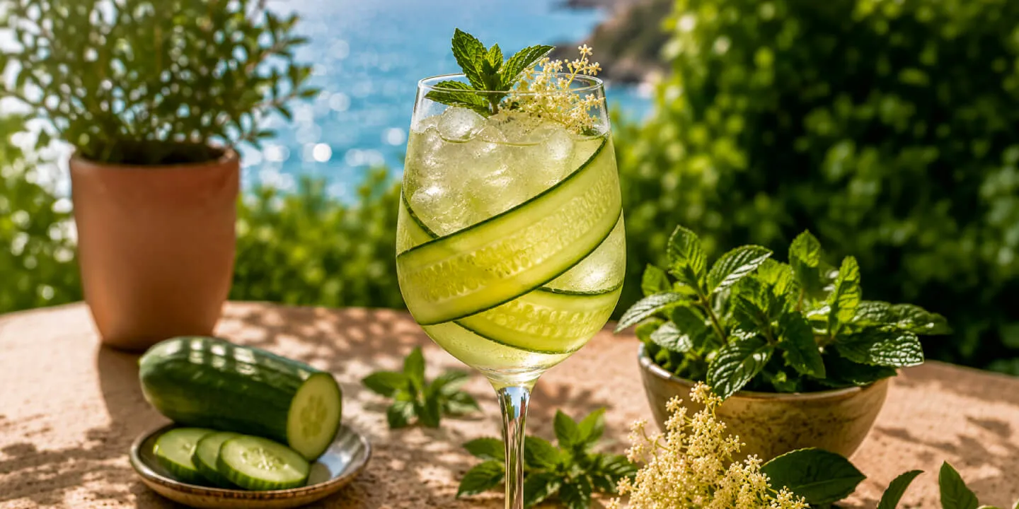 Salatalıklı Mürver Spritz