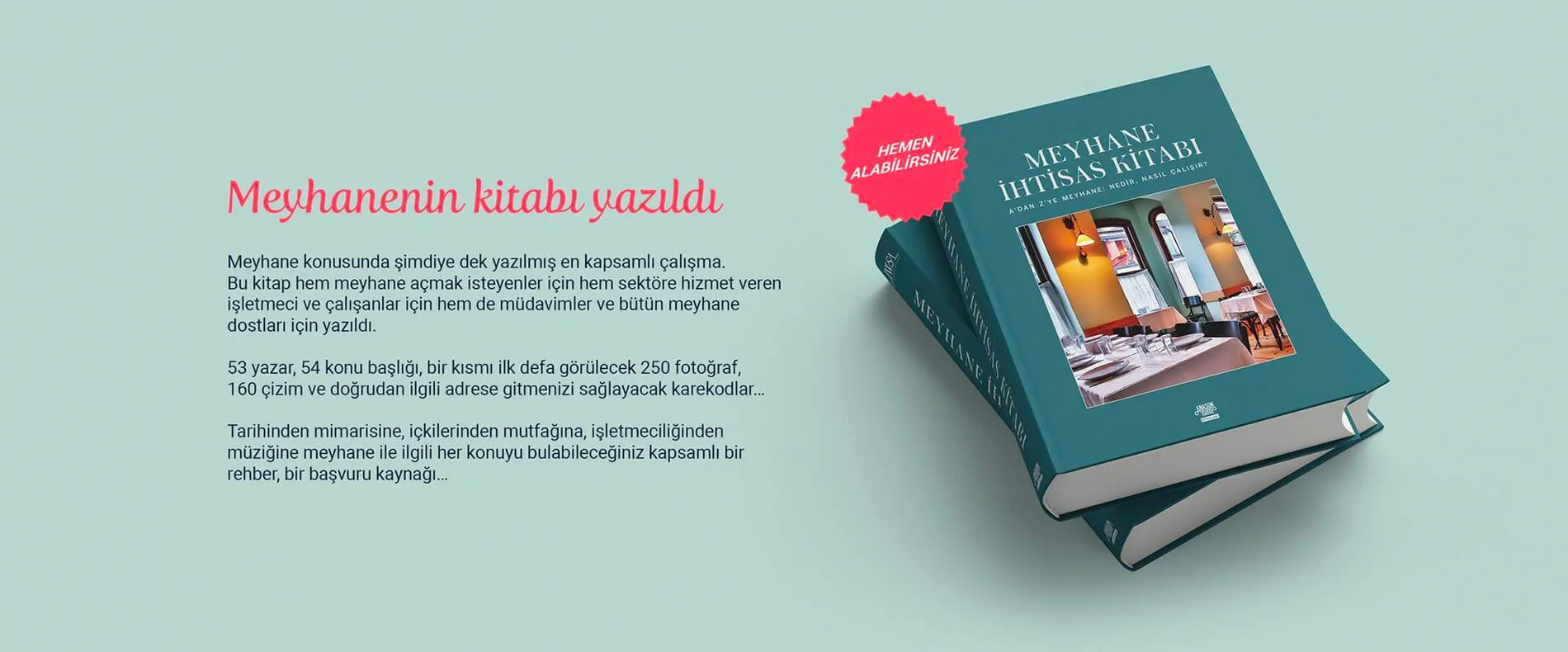 Meyhanenin kitabı yazıldı